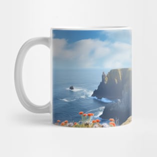 Puffin Animal Bird Wildlife Wilderness Colorful Realistic Illustration Mug